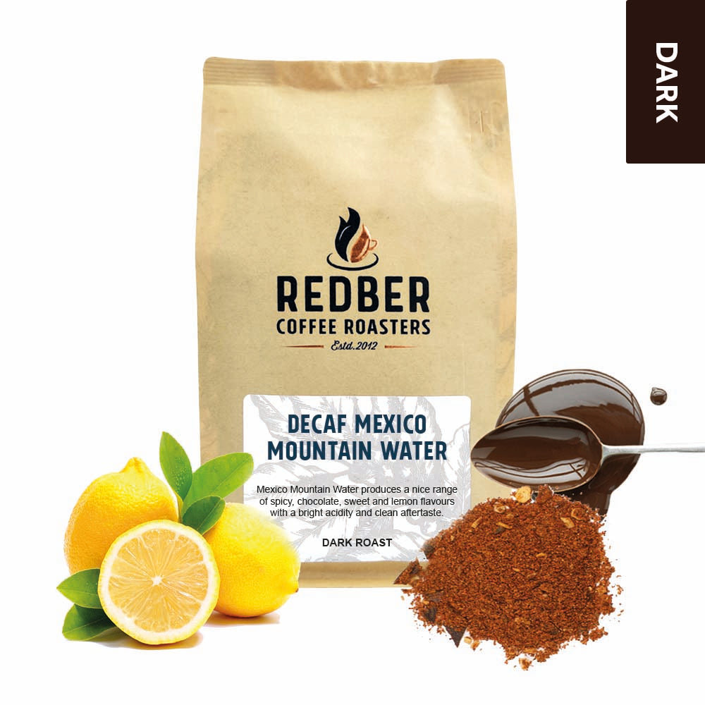 Redber, MEXICO MOUNTAIN WATER  DECAF - Dark Roast, Redber Coffee