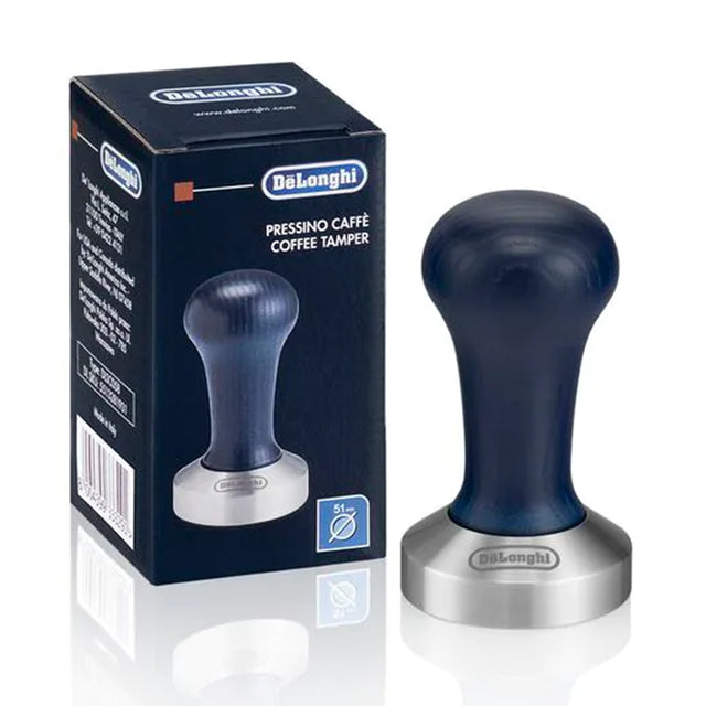 DeLonghi, De'Longhi Professional Coffee Tamper with Wooden Handle, Redber Coffee