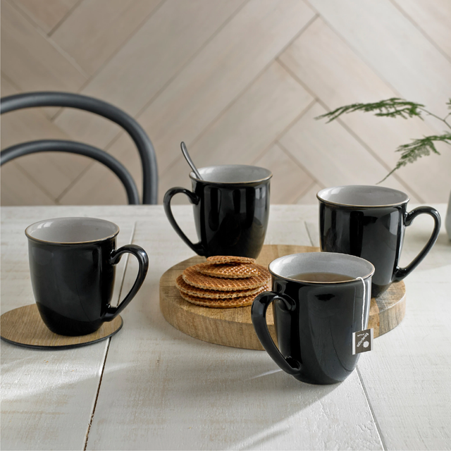 Denby, Denby Elements Black Coffee Mug, Redber Coffee