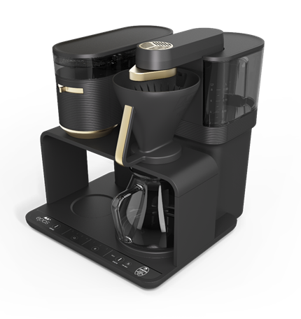 Melitta, Melitta EPOS Filter Coffee Machine with Built-in Grinder - Gold, Redber Coffee