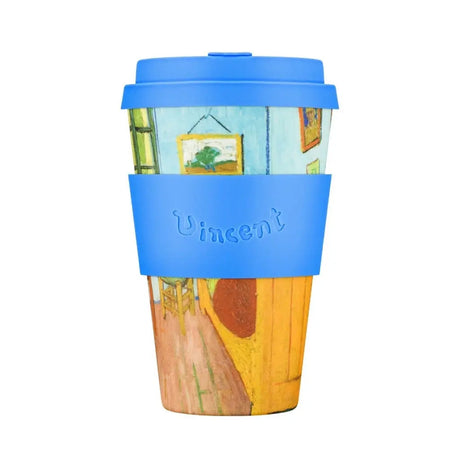 Ecoffee, Ecoffee Cup Reusable Bamboo Travel Cup 0.4L / 14 oz. - Van Gogh The Bedroom 1888, Redber Coffee