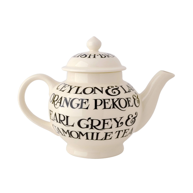 Emma Bridgewater, Emma Bridgewater B&W Toast Teapot - 4 Mug, Redber Coffee