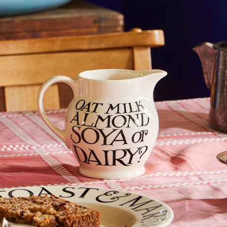 Emma Bridgewater, Emma Bridgewater Black Toast Soya Or Dairy Jug - 1/2 Pint, Redber Coffee