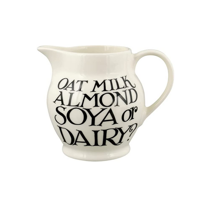 Emma Bridgewater, Emma Bridgewater Black Toast Soya Or Dairy Jug - 1/2 Pint, Redber Coffee