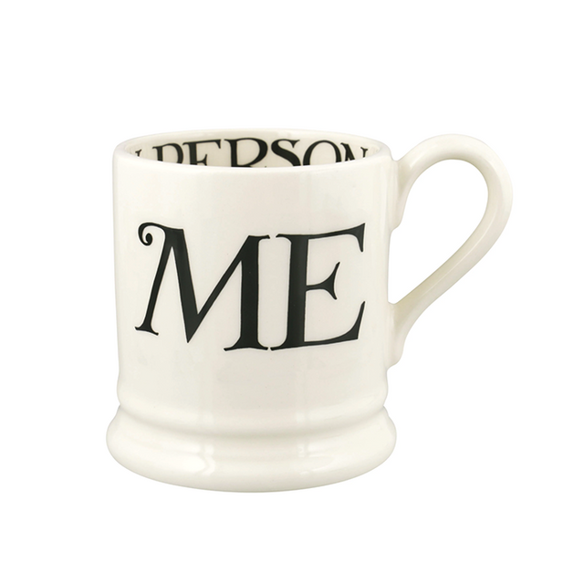 Emma Bridgewater, Emma Bridgewater Black Toast You & Me Set Of 2 Mugs - 1/2 Pint, Redber Coffee