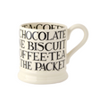 Emma Bridgewater, Emma Bridgewater B&W Toast All Over Writing Mug - 1/2 Pint, Redber Coffee