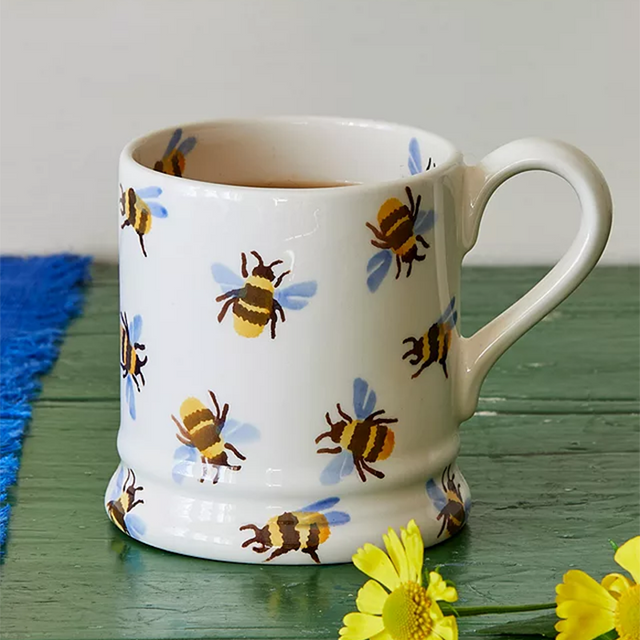 Emma Bridgewater, Emma Bridgewater Bumblebee Mug - 1/2 Pint, Redber Coffee