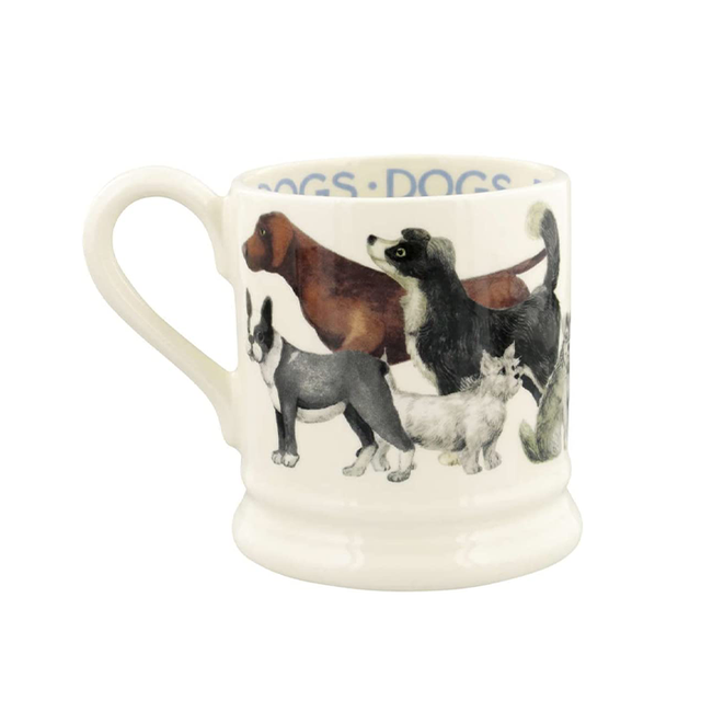 Emma Bridgewater, Emma Bridgewater Dogs All Over Mug - 1/2 Pint, Redber Coffee