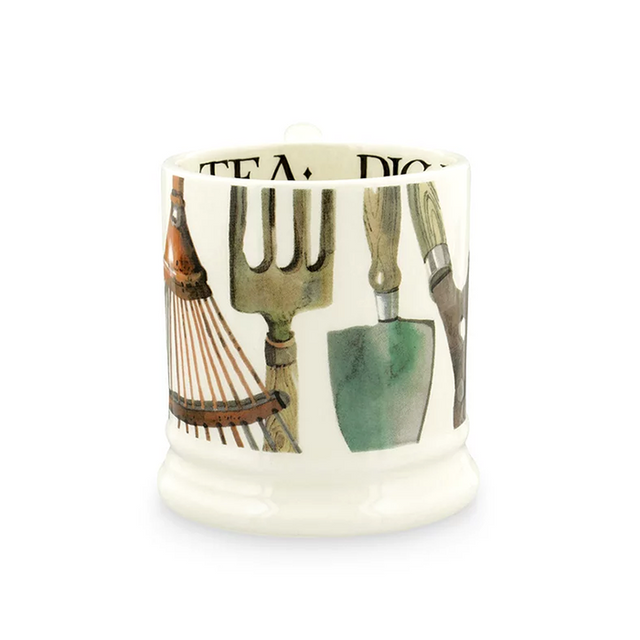 Emma Bridgewater, Emma Bridgewater Gardening Tools Mug - 1/2 Pint, Redber Coffee