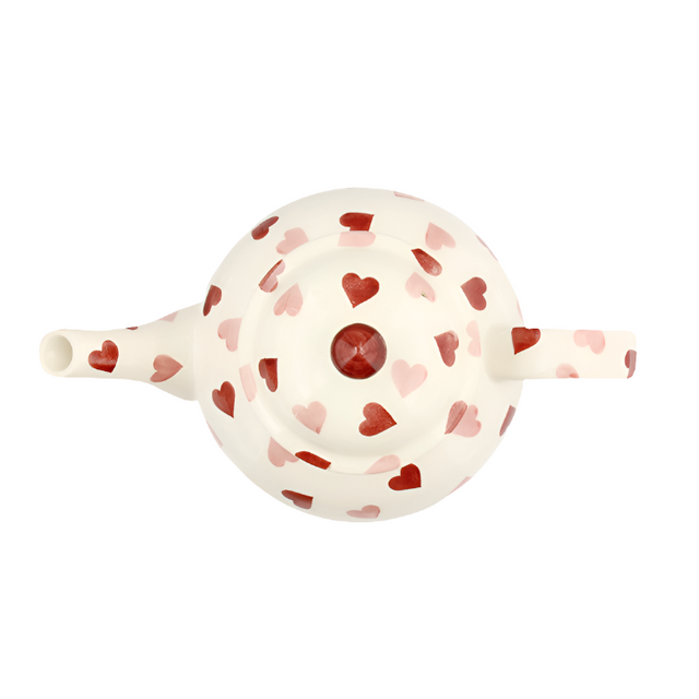 Emma Bridgewater, Emma Bridgewater Pink Hearts Teapot - 4 Mug, Redber Coffee