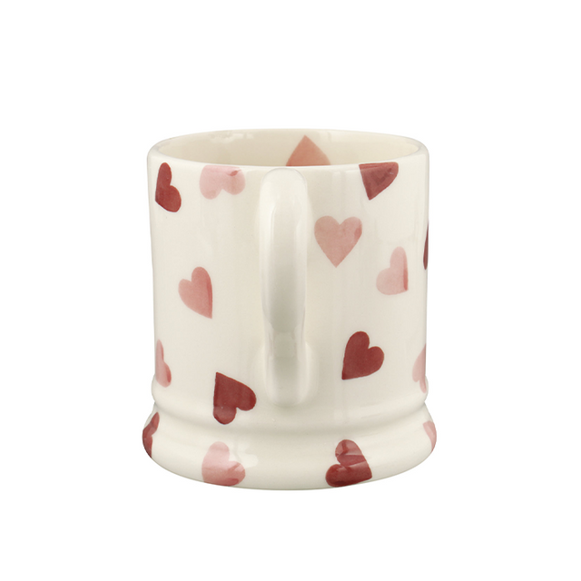 Emma Bridgewater, Emma Bridgewater Pink Hearts Mug - 1/2 Pint, Redber Coffee