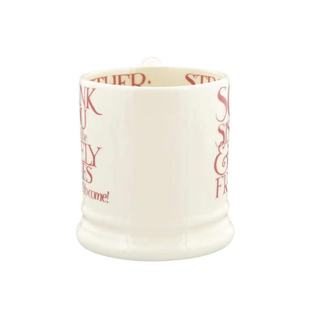 Emma Bridgewater, Emma Bridgewater Pink Toast Soul Sisters Mug - 1/2 Pint, Redber Coffee