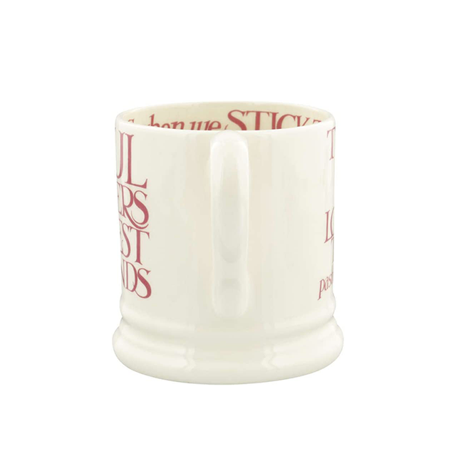 Emma Bridgewater, Emma Bridgewater Pink Toast Soul Sisters Mug - 1/2 Pint, Redber Coffee