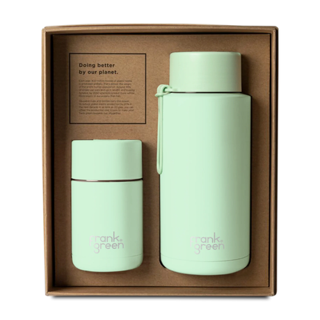 Frank Green, Frank Green My Eco Ceramic Cup Gift Set - Mint Gelato, Redber Coffee