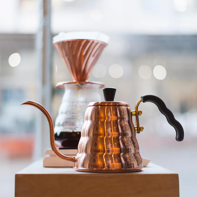 Hario, Hario V60 Buono Drip Kettle 600ml - Copper, Redber Coffee