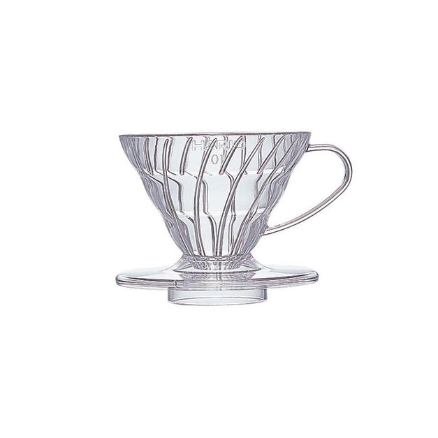 Hario, Hario V60 01 (1 Cup) Plastic Coffee Dripper - Clear, Redber Coffee