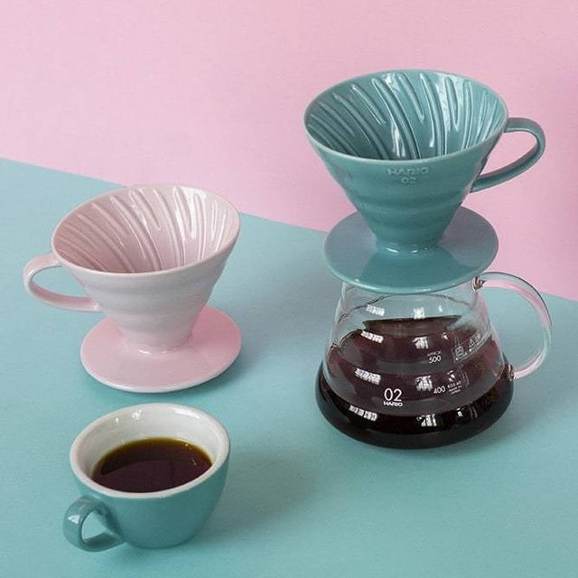 Hario, Hario V60 02 (2 Cups) Ceramic Coffee Dripper - Grey, Redber Coffee