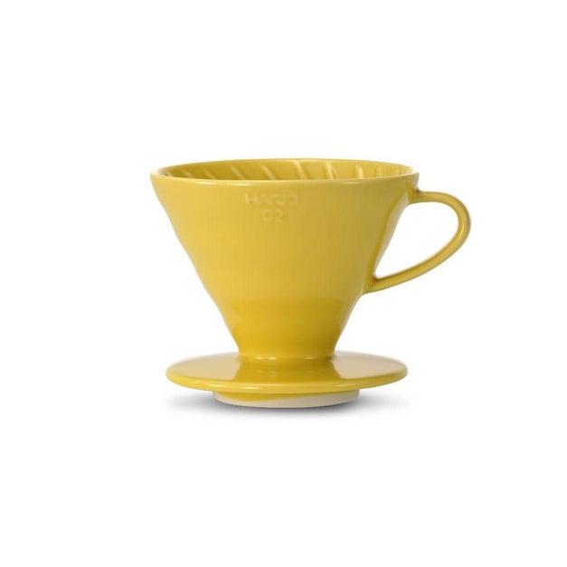 Hario, Hario V60 02 (2 Cups) Ceramic Coffee Dripper - Yellow, Redber Coffee