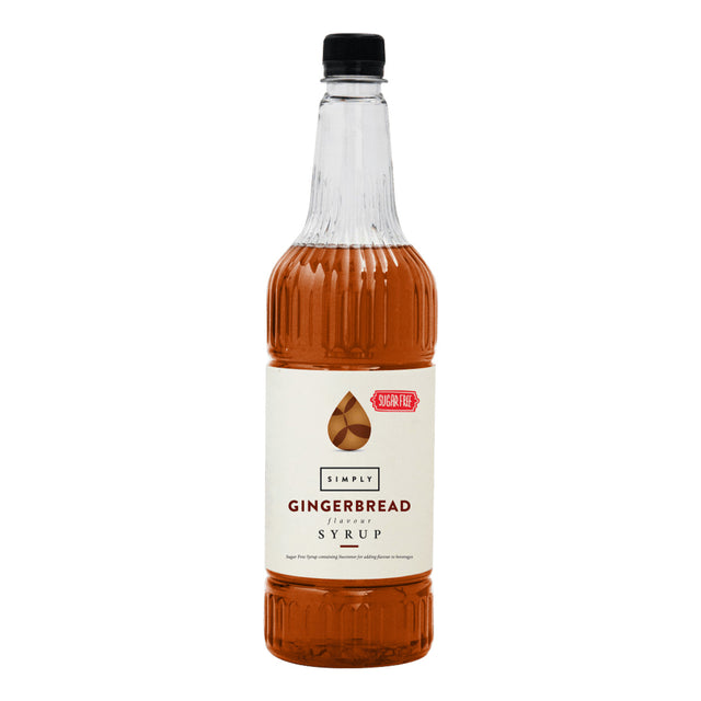 IBC, Simply Coffee Syrup 1L,  Sugar Free  - Gingerbread, Redber Coffee