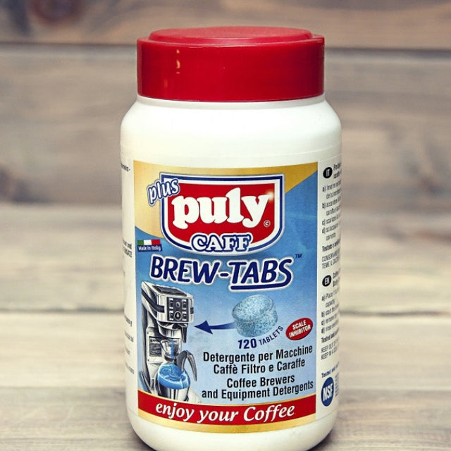 Puly, Puly Caff  Brew Tabs - Filter Coffee Machine Cleaning Tablets 4g x 120 Tablets, Redber Coffee