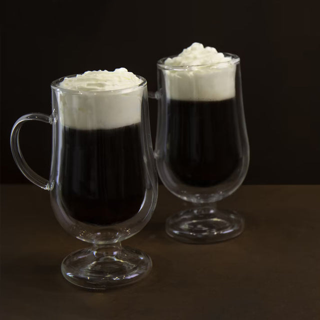 La Cafetière, La Cafetière Double Walled Irish Coffee Glasses 2 Cup Set, Redber Coffee