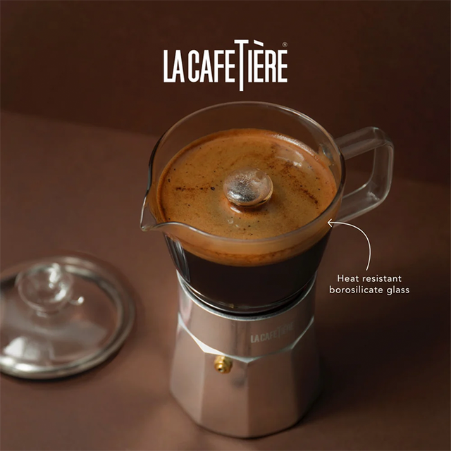 La Cafetière Verona Glass 6-cup Espresso Maker