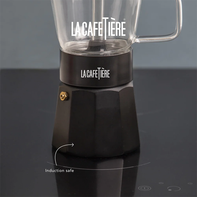 La Cafetière Verona Glass 6-cup Espresso Maker - Black