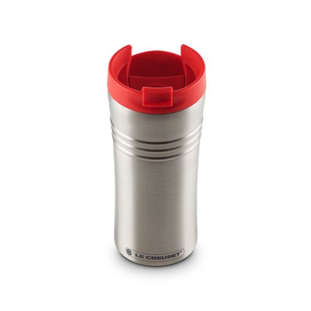 Le Creuset, Le Creuset Stainless Steel Travel Mug - Cerise, Redber Coffee