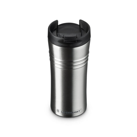 Le Creuset, Le Creuset Stainless Steel Travel Mug 0.35L - Satin Black, Redber Coffee