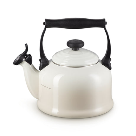 Le Creuset, Le Creuset Stoneware Traditional Kettle - Meringue, Redber Coffee