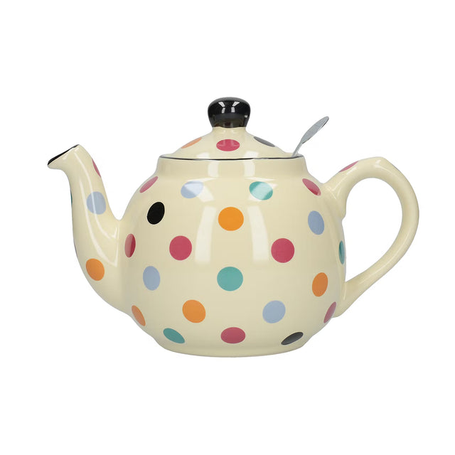 London Pottery, London Pottery Farmhouse 4 Cup Teapot - Multi Spot, Redber Coffee