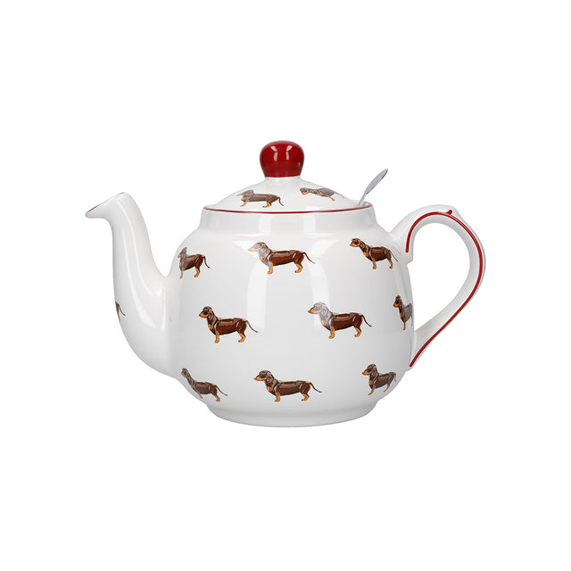 London Pottery, London Pottery Farmhouse 4 Cup Teapot and Infuser - Dog, Redber Coffee