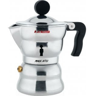 Alessi, Moka Alessi 1-cup by Alessandro Mendini, Redber Coffee