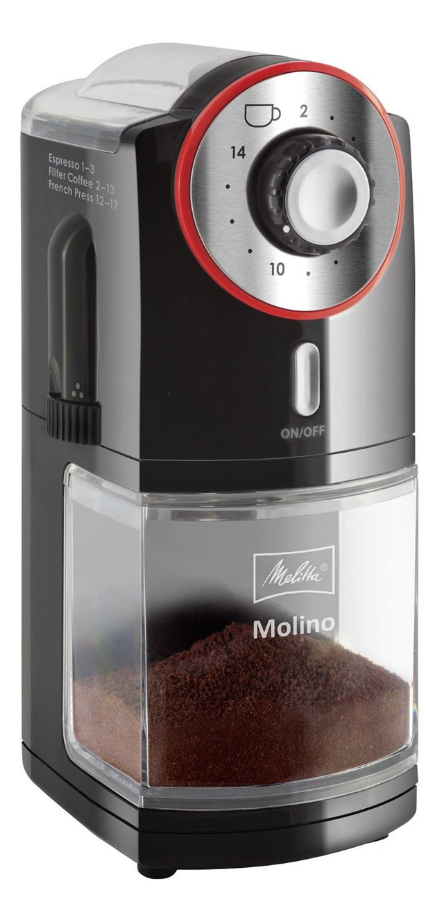 Melitta, Melitta MOLINO Electric Burr Coffee Grinder, Redber Coffee