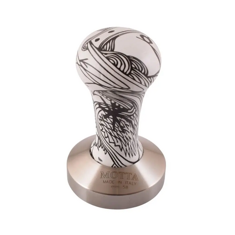 Redber, Motta Tamper Plain Base Black & White Design 58mm, Redber Coffee