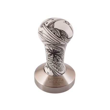 Redber, Motta Tamper Plain Base Black & White Design 58mm, Redber Coffee