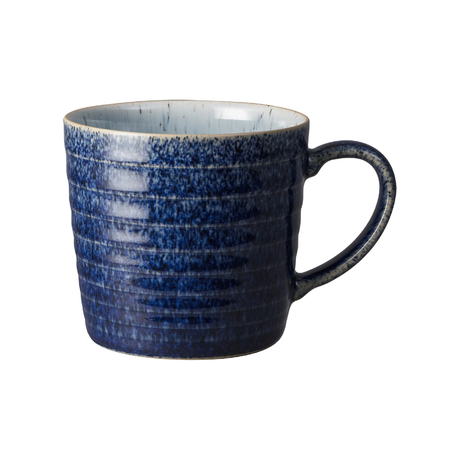 Denby, Denby Studio Blue Cobalt/Pebble Ridged Mug, Redber Coffee