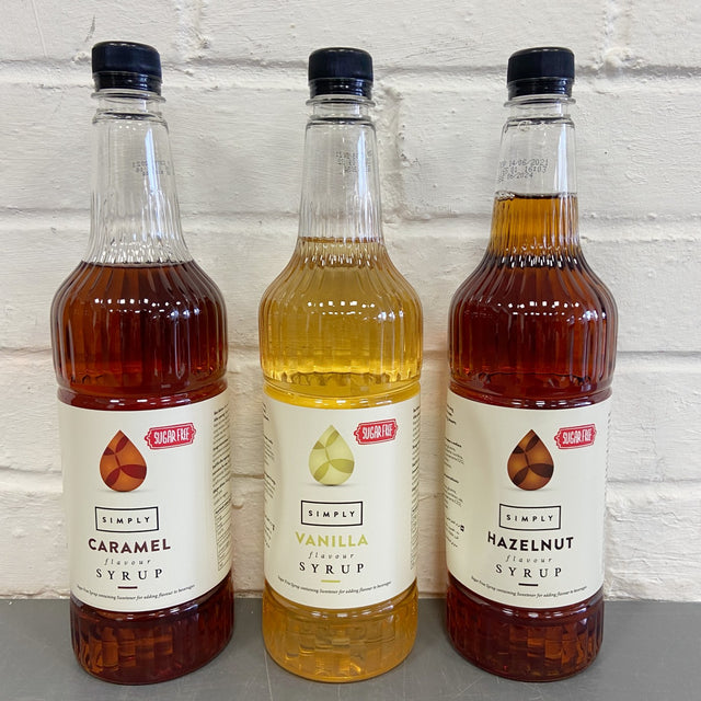 IBC, Simply 1L - Sugar Free Syrup Selection - Caramel, Vanilla & Hazelnut, Redber Coffee