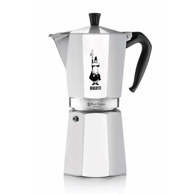 Bialetti, Bialetti Moka Express Aluminium Stovetop Coffee Maker (12 Cup), Redber Coffee