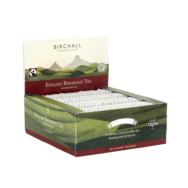 Birchall, Birchall Tagged Tea Bags 100pcs - English Breakfast Tea, Redber Coffee