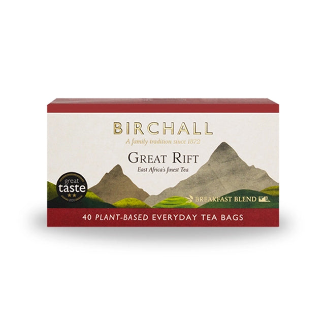 Birchall, Birchall Plant-Based Everyday Tea Bags 40pcs - Great Rift Breakfast Blend, Redber Coffee