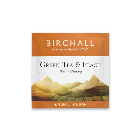 Birchall, Birchall Enveloped Prism Tea Bags 200pcs - Green Tea & Peach, Redber Coffee