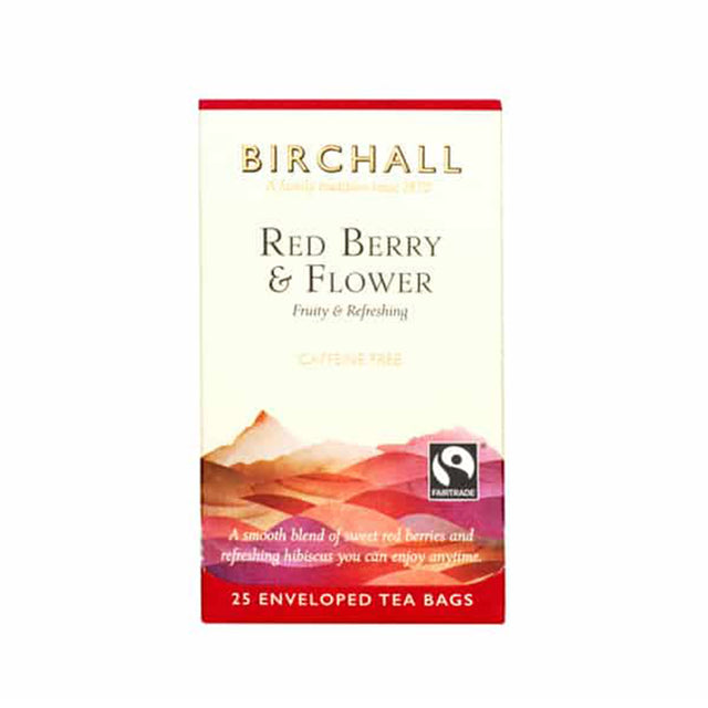 Birchall, Birchall Enveloped Tea Bags 25pcs - Red Berry & Flower, Redber Coffee