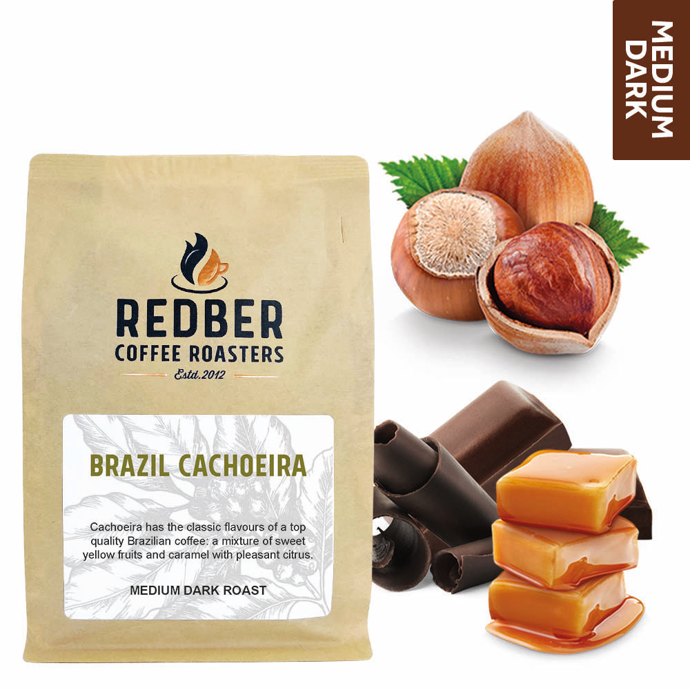 Redber, BRAZIL FINCA CACHOEIRA (NATURAL) - Medium-Dark Roast Coffee, Redber Coffee