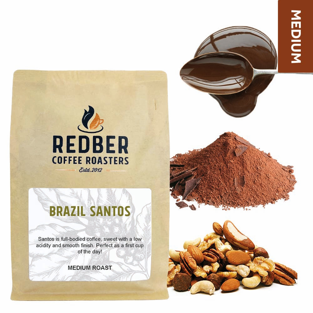 Redber, BRAZIL SANTOS - Medium Roast Coffee, Redber Coffee