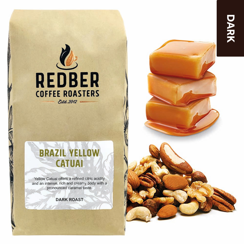 Redber, BRAZIL IPANEMA YELLOW CATUAI - Dark Roast Coffee, Redber Coffee