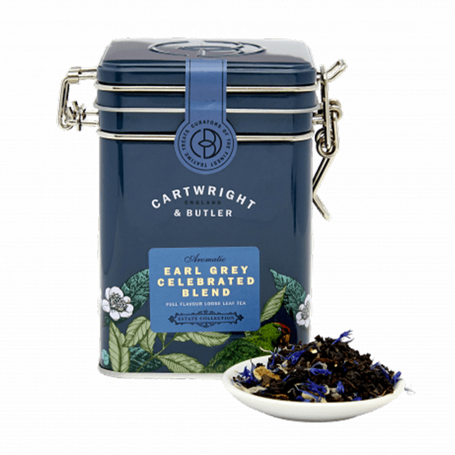 Cartwright & Butler, Cartwright & Butler Earl Grey Celebrated Blend Loose Leaf Tea Caddy 90g, Redber Coffee