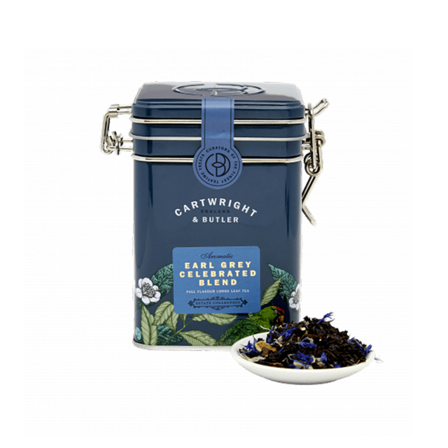 Cartwright & Butler, Cartwright & Butler Earl Grey Celebrated Blend Loose Leaf Tea Caddy 90g, Redber Coffee