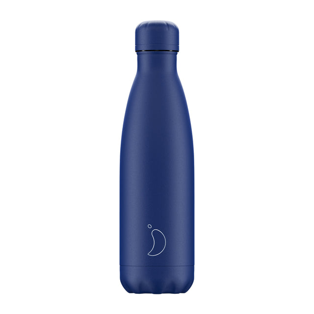 Chilly's, Chilly's Vacuum Insulated Stainless Steel 500ml Drinking Bottle  - Matte All Blue, Redber Coffee