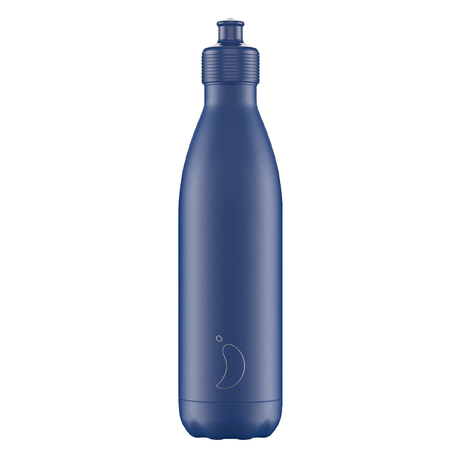 Chilly's, Chilly's Vacuum Insulated Stainless Steel 750ml Sports Drinking Bottle  - Matte Blue, Redber Coffee